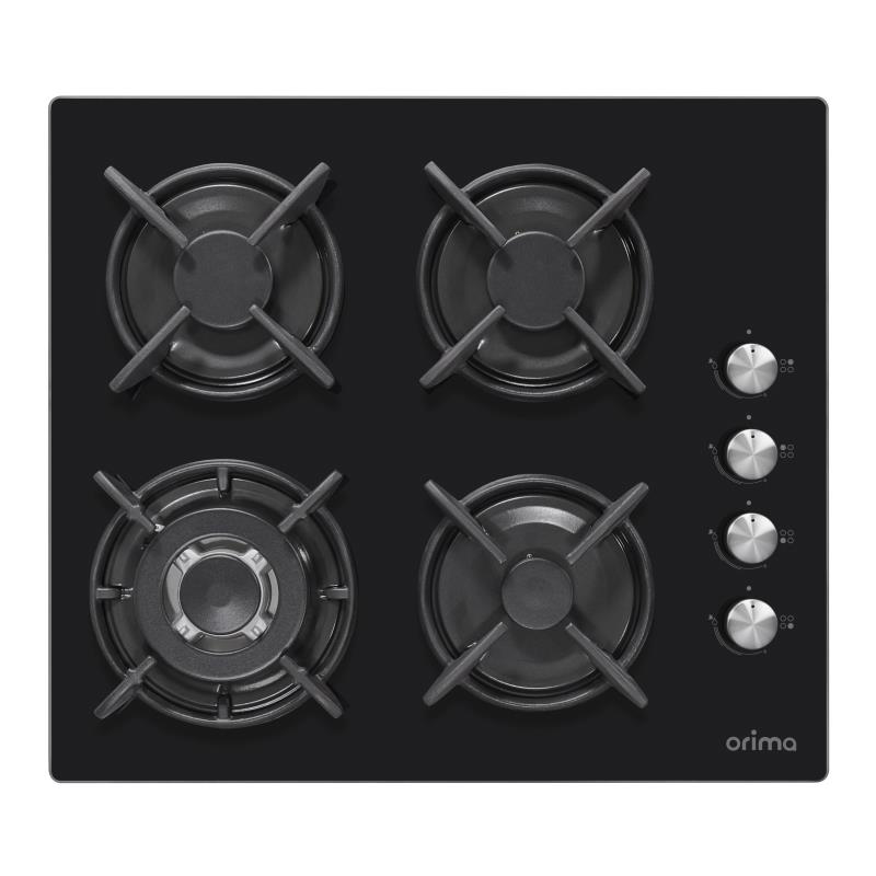 Encastre Placas Cristal Gás Placas Cristal Gás 60cm