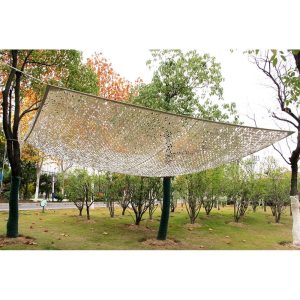 Toldo de camuflagem reversível cinza / branco 3 x 4 m
