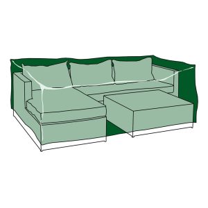 Capa protetora para chaise longue +mesa, 300 x 200 x 80 cm 240 g/m²