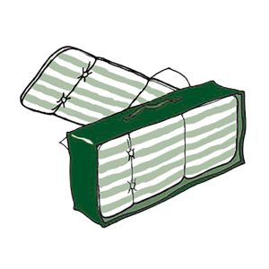 Capa protetora para colchões, 37 x 128 x 57 cm, 100 g/m²