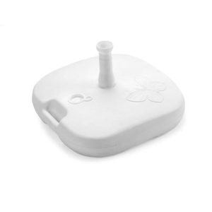 Base para chapéu-de-sol 16 l branco 44 x 44 x 12 cm