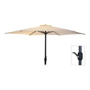 Chapéu-de-sol ø300 cm altura máxima 248 cm cor: creme