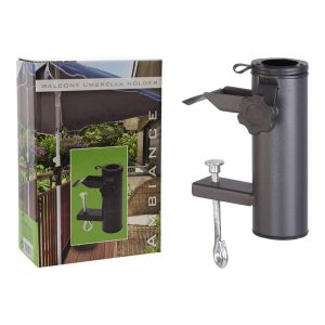 Suporte para guarda-chuvas de varanda, antracite, comprimento 15,5 cm x ø 5,4 cm