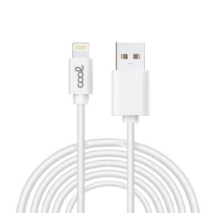 Cable USB Compatible COOL Lightning para iPhone / iPad (3 metros) branco