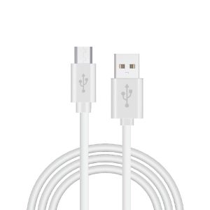 Cable USB Compatible COOL Universal (Micro-Usb) 1.2 metros branco  2.4 Amp