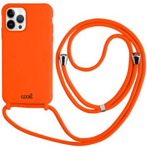 Capa COOL para iPhone 13 Pro Cordón Liso Salmón