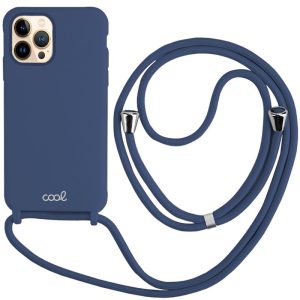 Capa COOL para iPhone 13 Pro Max Cordón Liso Marino