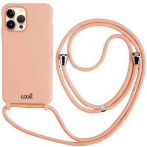 Capa COOL para iPhone 14 Pro Max Cordón Liso Rosa
