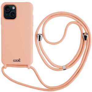 Capa COOL para iPhone 15 Cordón Liso Rosa
