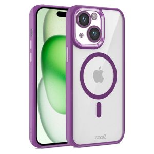 Capa COOL para iPhone 15 Plus Magnética Borde Violeta