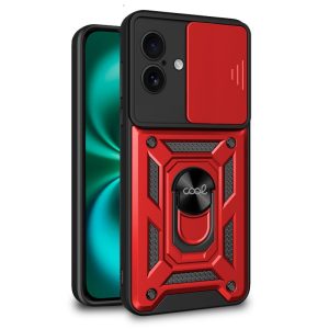 Capa COOL para iPhone 16 Plus Hard Ring vermelho