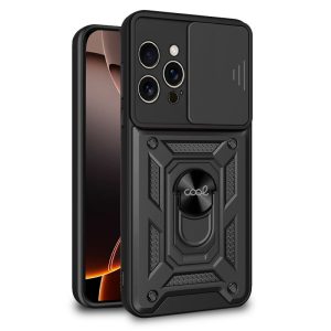 Capa COOL para iPhone 16 Pro Max Hard Ring preto