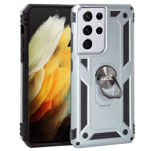 Capa COOL para Samsung G998 Galaxy S21 Ultra Hard Anilla Prata