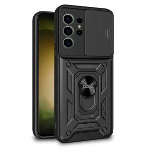 Capa COOL para Samsung S918 Galaxy S23 Ultra Hard Ring preto