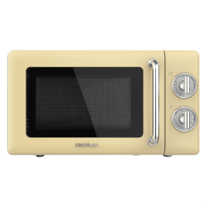 Cecotec 01708 microondas Beige, Acero inoxidable Microondas con grill Encimera 20 L 700 W