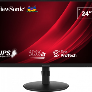 Viewsonic VG2408A-MHD Ecrã para PC 61 cm (24") 1920 x 1080 Pixeles Full HD LED preto
