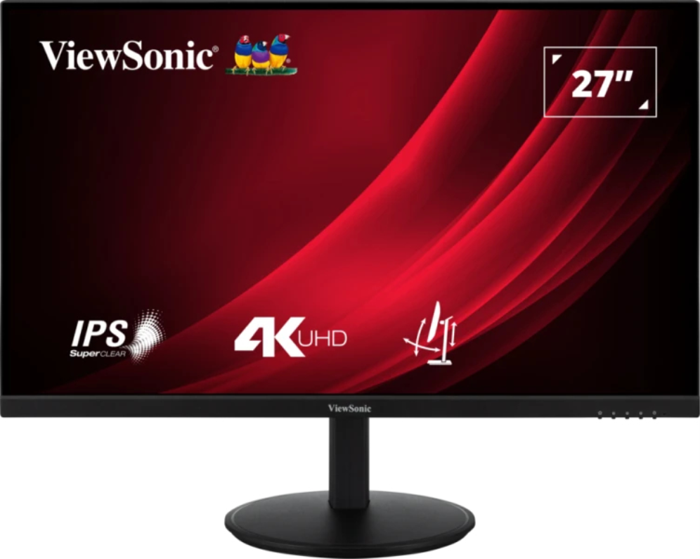 Viewsonic VG Series VG2708-4K Ecrã para PC 68,6 cm (27") 3840 x 2160 Pixeles 4K Ultra HD LED preto