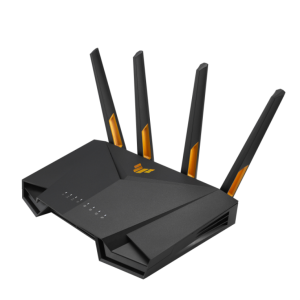 ASUS TUF Gaming AX3000 V2 router Inalâmbrico Gigabit Ethernet Doble banda (2,4 GHz / 5 GHz) preto , laranja