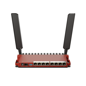 Mikrotik L009UiGS-2HaxD-IN router Inalâmbrico Gigabit Ethernet Banda única (2,4 GHz) vermelho