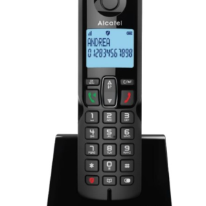 Alcatel S280 EWE Telefone DECT Identificador de chamadas preto