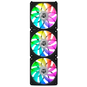 NOX Hummer EASY LINK Capa do Computador Refrigerador de ar 12 cm preto  3 peça(s)