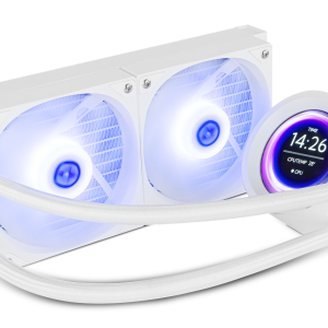 NOX Hummer X-240 LCD Procesador Refrigerador de ar 12 cm branco  1 peça(s)