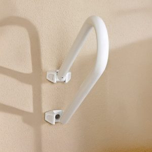 Puxador de segurança rotativa, alumínio branco, 52,5 x 21 x 20 cm