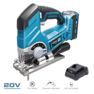 Kit serra tico-tico 20 v com 1 bateria 2.0a. e carregador 08772. 23 x 21,5 cm