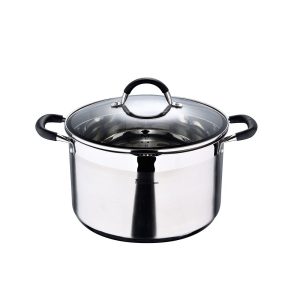 Panela ø28x16,5cm 9,5l inox com tampa foodies bgmp-1506-bk masterpro