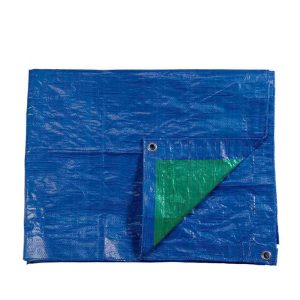 Toldo 8x12m de dupla cara. azul/verde. densidade 90g/m²