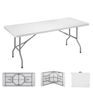 Mesa drobável 180x74x74cm tubo ø22 x 1.0 mm