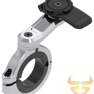 Suporte Telemóvel Quad Lock Pro Large Cromado para Guiador de Mota