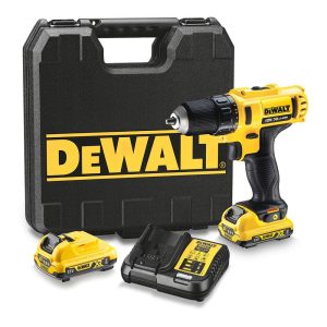 Berbequim aparafusador xr 10,8v 10mm 2 baterias, carregador e caixa dcd710d2-qw dewalt