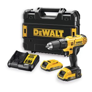Berbequim percutor xr 18v 13mm 2 baterias e mala dcd776d2t-qw dewalt