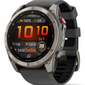 Garmin fenix 8 Pro 3,56 cm (1.4") AMOLED 51 mm Digital 454 x 454 Pixeles Ecrã táctil Grafito, Titanio Wifi GPS (satélite)