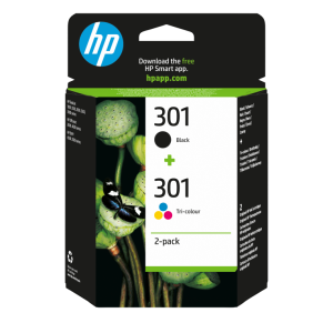 HP Pack de ahorro de 2 cartuchos de tinta original 301 negro/Tri-color