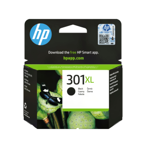 HP Cartucho de tinta original 301XL de alta capacidad preto