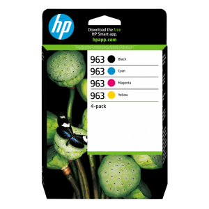 HP Paquete de 4 cartuchos de tinta Original 963 negro/cian/magenta/amarillo