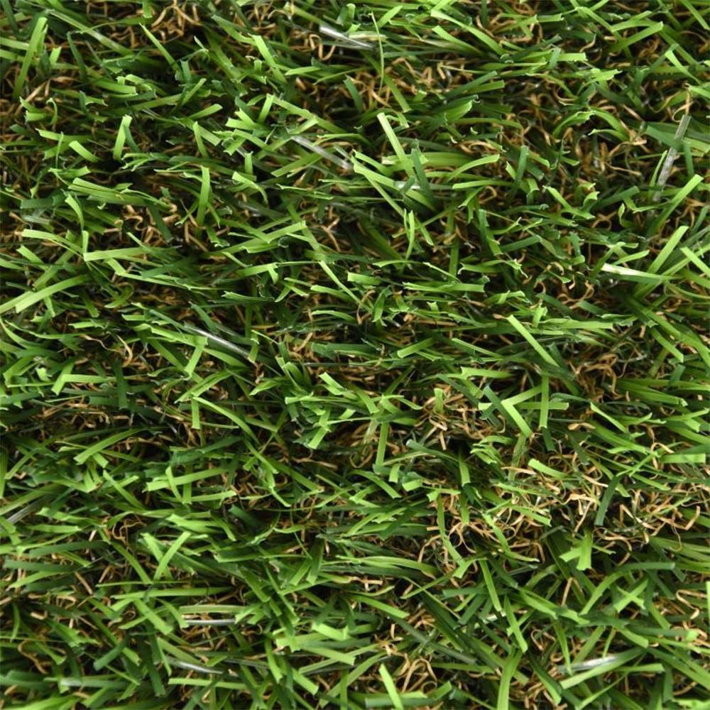 Relva artificial verde 25 mm, modelo outono, 2 x 5 m