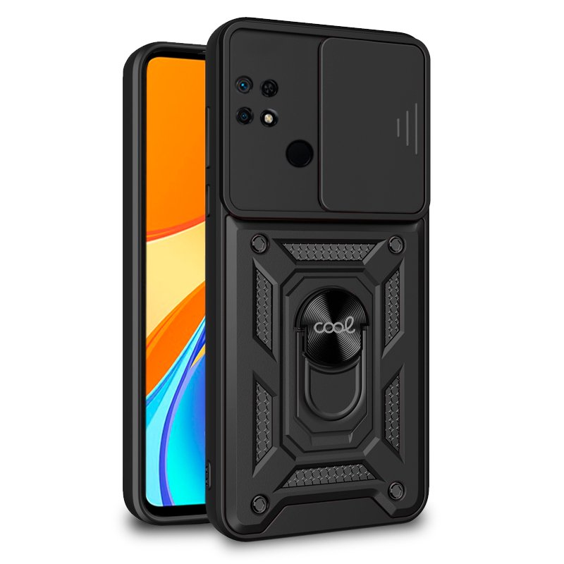 Capa COOL para Xiaomi Redmi 9C / 10A Hard Ring preto