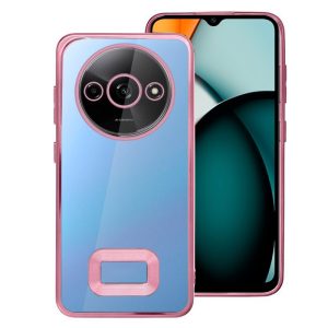 Capa COOL para Xiaomi Redmi A3 Borde Metalizado (Rosa)