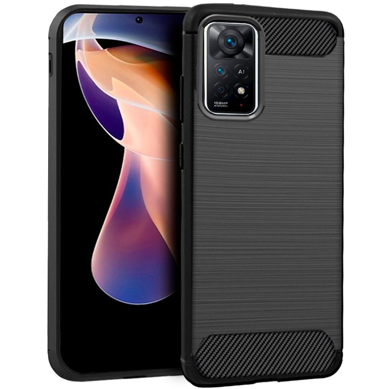 Capa COOL para Xiaomi Redmi Note 11 Pro / Note 11 Pro 5G / Note 12 Pro 4G Carbón preto