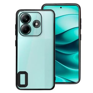 Capa COOL para Xiaomi Redmi Note 14 5G Borde Metalizado (Negro)