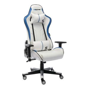 Cadeira gaming cinzento branca console edition